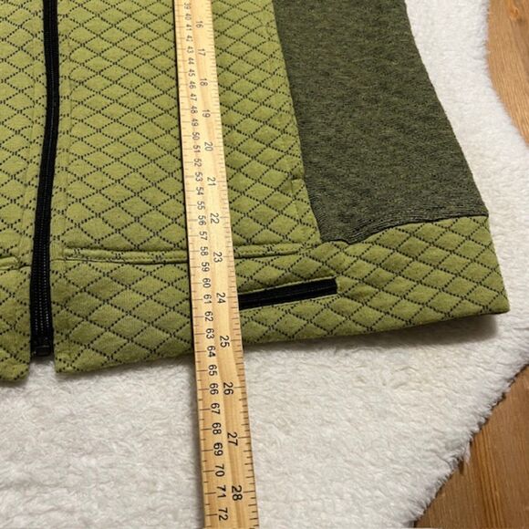 Blast Womens Green Mock Neck Full Zip Vest Jacket With Pockets Size XL - Picture 11 of 11